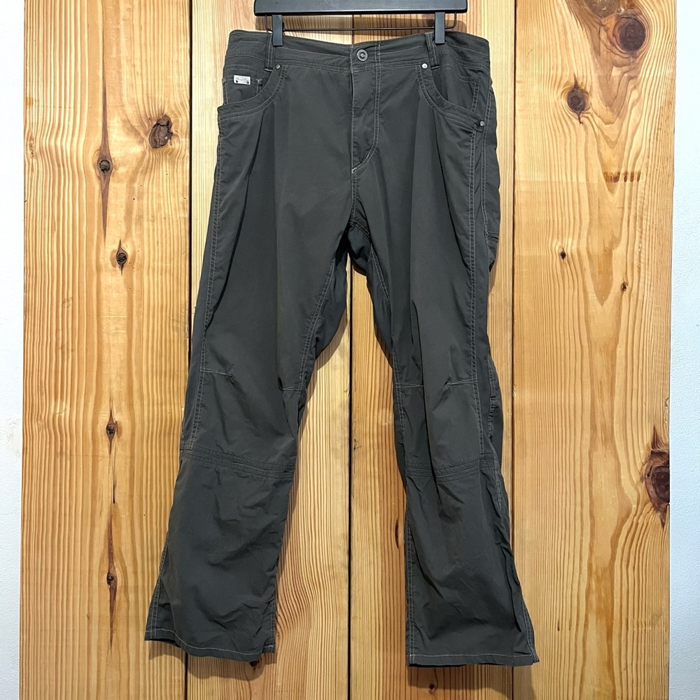 KÜHL Men’s Outdoor Stretch Pants Charcoal Gray Sz 36x30 | Technical Cotton Blend
